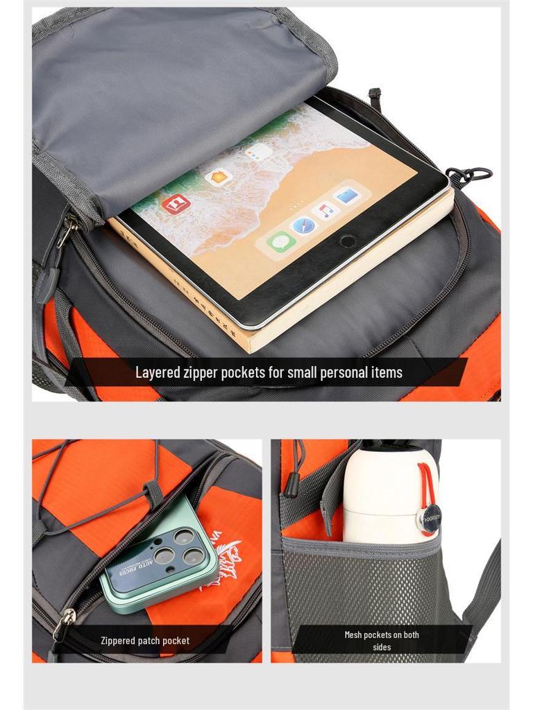 Large Capacity Lightweight Hiking & Mountaineering Backpack for Outdoor & Fitness Travel