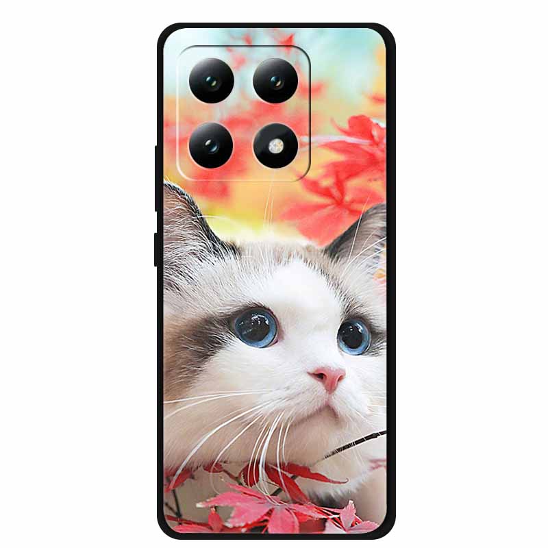 Handyhülle Für Xiaomi 15T Pro 5G Rückseite Hüllen Schwarzes Silikon Weiches Coque Für Xiaomi 15T 5G Hülle 15 T Pro 6,83" Fundas Schale