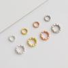 Gold-Plated S925 Sterling Silver Wheat Ear Spacer Beads for DIY Jewelry