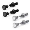 2 Pares Novos Gótico Unissex Punk Rock Aço Inoxidável Parafuso de Unha Piercing Brincos Stud Novidade Joias de Piercing Joias de Piercing Rock