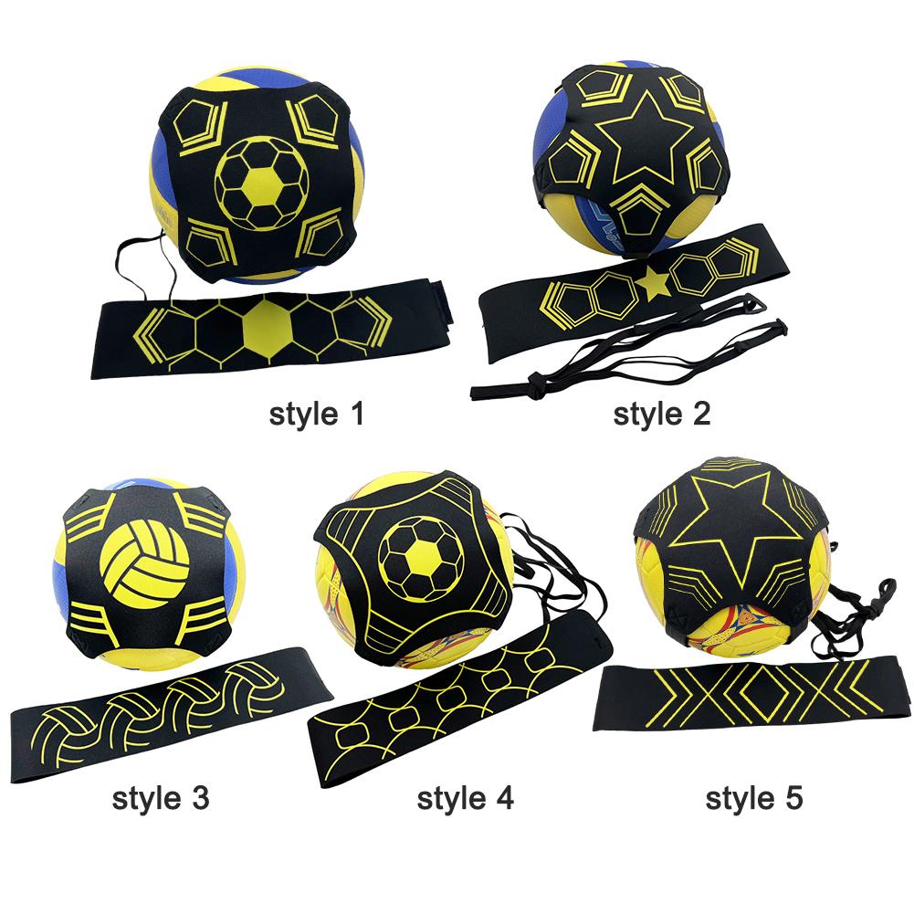 Soccer Ball Juggle Bag Children Auxiliary Circling Belt Kick Solo Soccer Trainer Football Kick Kids Football Training Equipment