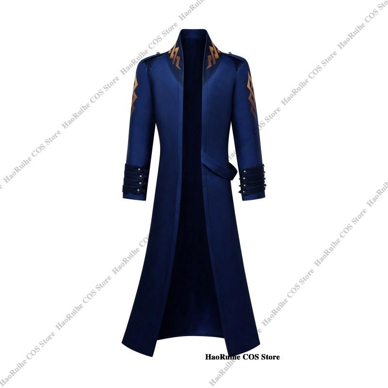 Hot Devil May Cry 5 Dante Vergil Cosplay Costume Trench Coat Disguise Outfit Men Women Halloween Role Play Game Carnival Suit