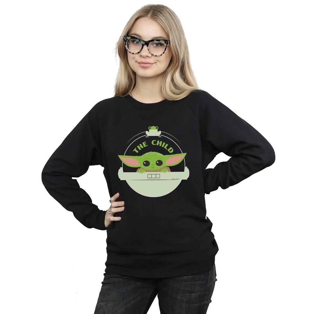 STAR WARS Womens/Ladies The Mandalorian The Child And Frog Sweatshirt