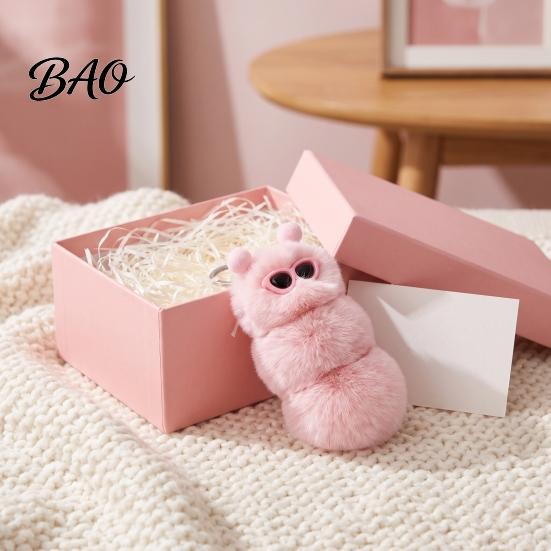 Caterpillar Bag Charms Plush Sunglasses Keychain, Stuffed Keyring Pendant for Bags & Car Keys, Decorative Backpack Purse Accessory Lightweight