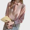 Camisa de Satén para Mujer: Top elegante y a la moda de estilo occidental para primavera/verano 2025