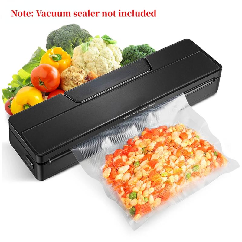 1 Roll Thicker Kitchen Vacuum Sealing Bags Reusable Rolls Fresh-keeping Food Saver Refrigerator Storage Bag Packages for Freezing
