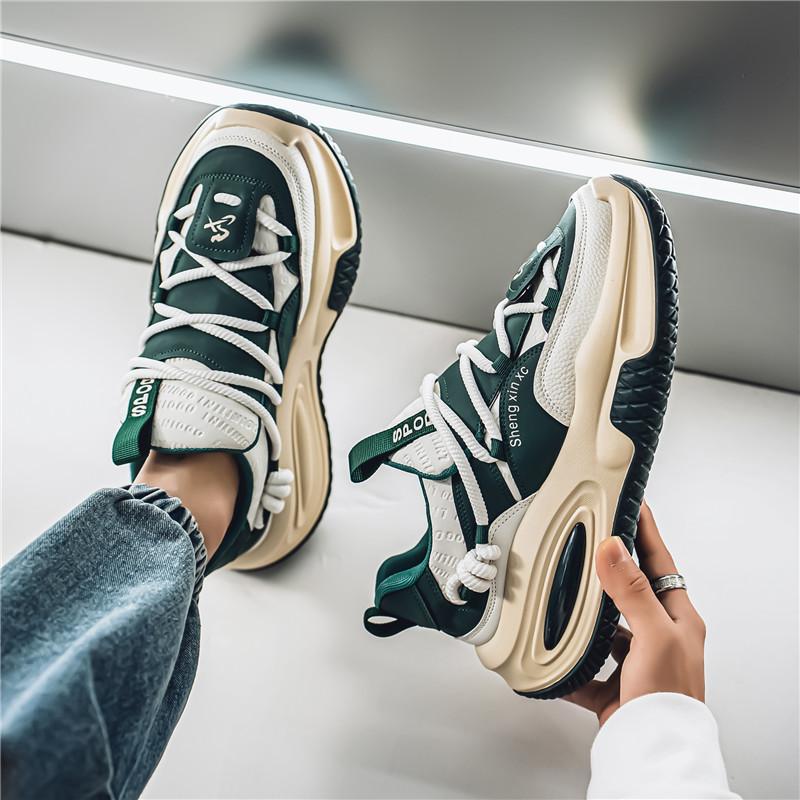 

Men s shoes 2024 new autumn and winter youth trend versatile year leisure sports running thick-soled wear-resistant men s dad shoes 39