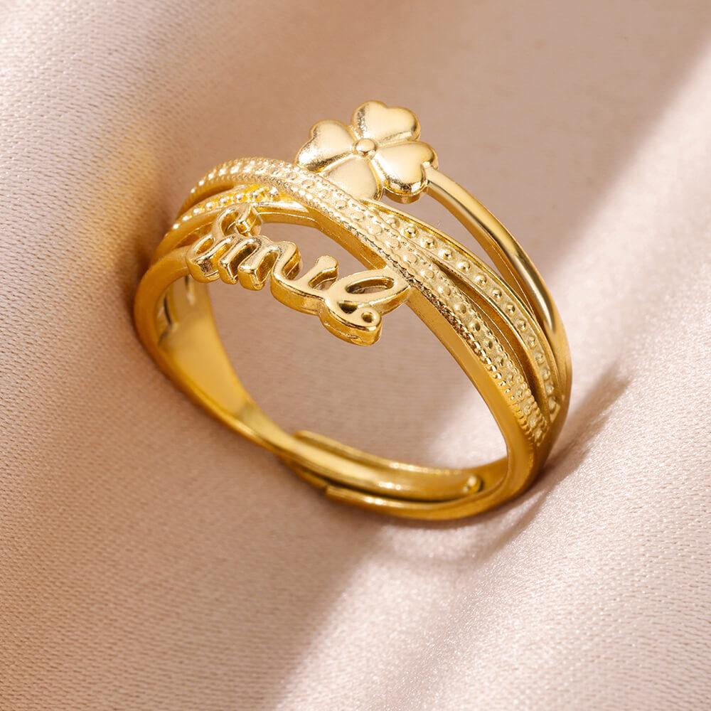 Women Rings Stainless Steel Gold Color Finger Ring for Female Simple Aesthetic Jewelry Accessories Handmade Gifts Anillos Mujer