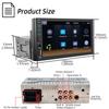 HIPPBQCC Car Radio 7" 1 Din Carplay Android Auto Multimedia Player HD Touch Screen FM AUX Input Bluetooth MirrorLink Universal