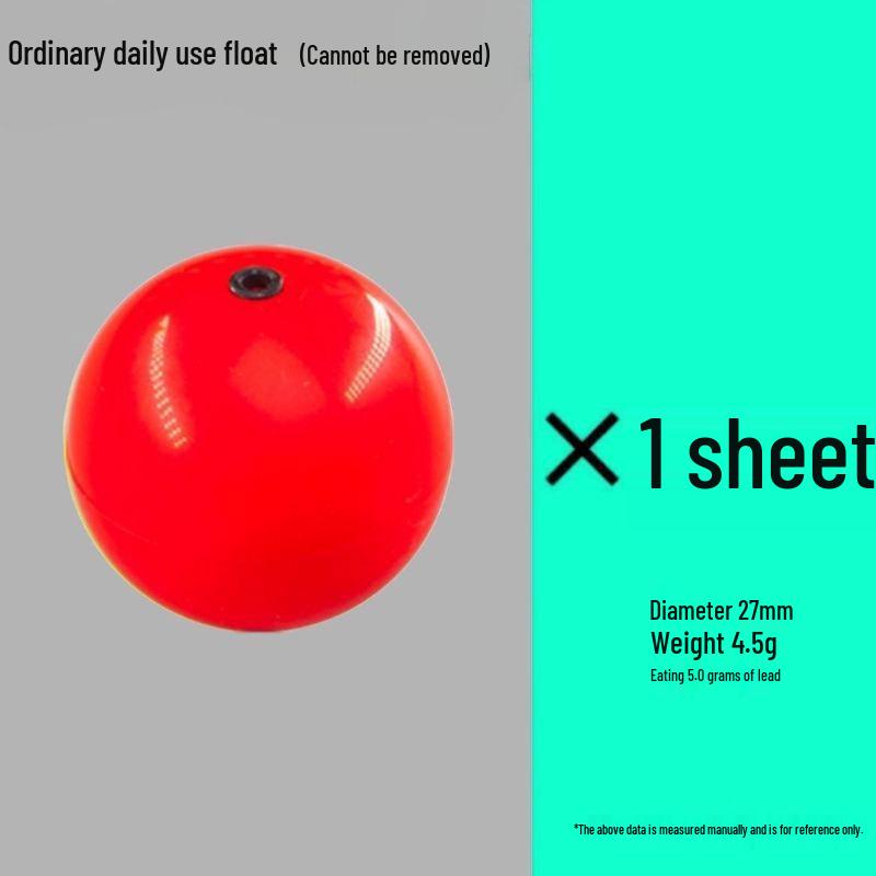 Ceramic Ring Fishing Float with Built-In Counterweight for Crucian Carp - Nylon, Semi-Water, Copper Ring Buoyancy Ball