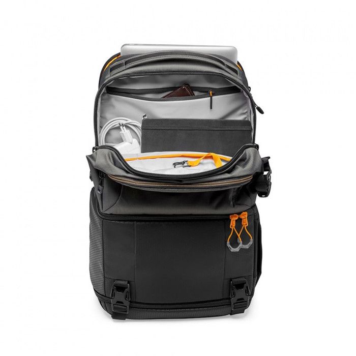 Sac À Dos - Lowepro - Fastpack BP 250 AW III - Gris - Compartiment Pour 3 Objectifs - Housse De Pluie Incluse