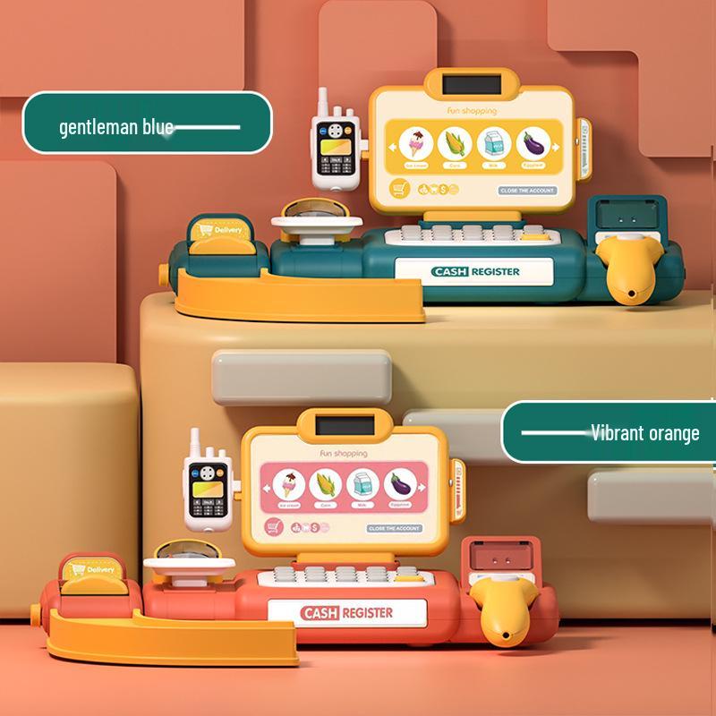 Kids' Pretend Play Supermarket Cash Register – Smart Recognition Payment Toy for Boys & Girls