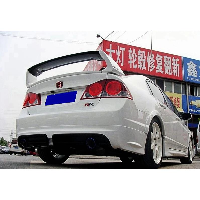 For Honda Civic 2006-2011 ABS FD2 Spoiler Three Parts or Four Parts Civic Car Boot Cover Rear Wing