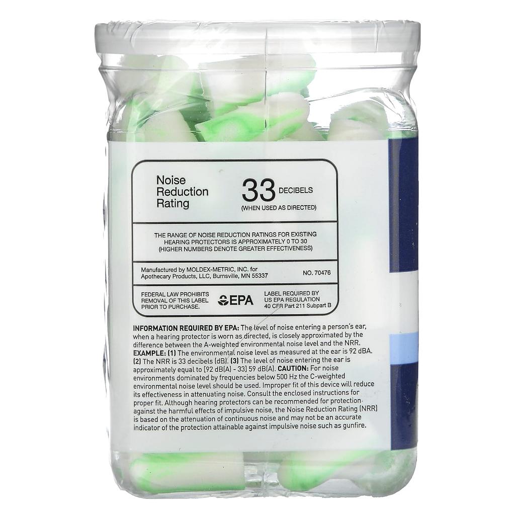 Protechs, Foam Earplugs, Work, 50 Pairs