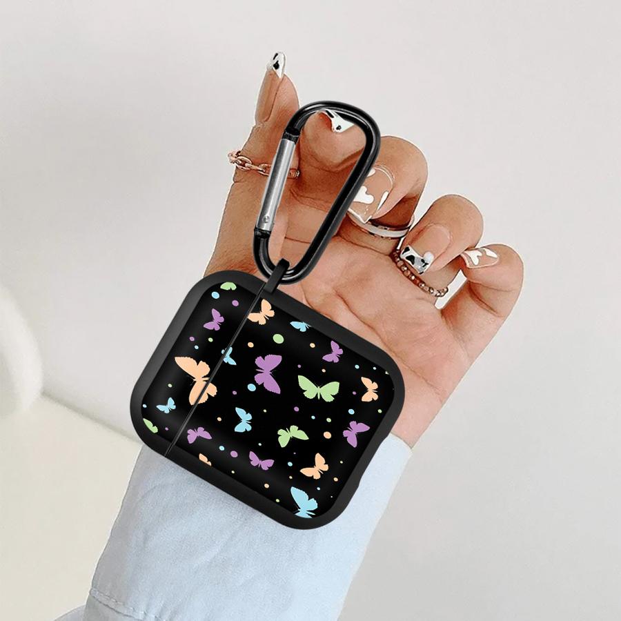 Gradient Butterfly Pattern Earphone Cases Cover Case For Airpods 1 Pro2 Pro3 Pro 4 3 2