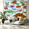 Hey Duggee Custom Name Wall Tapestry Aesthetic Wall Hanging Printed Fabric Blanket Decorative Tapestries for Bedroom Living Room Home Decor