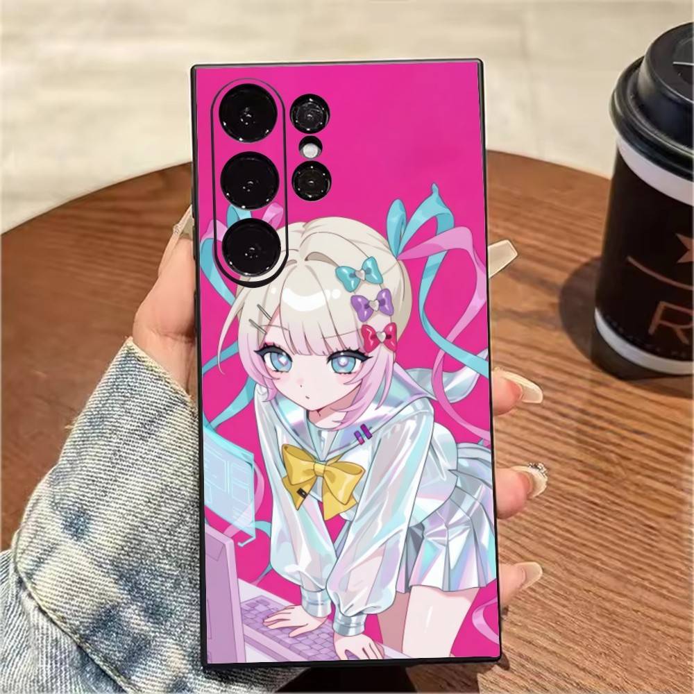 K-A-Angel Anime N-Needy Girl Phone Case For Samsung S25,S24,S21,S22,S23,S20,Ultra,S26,Plus,Fe,Note,5G Black Cover