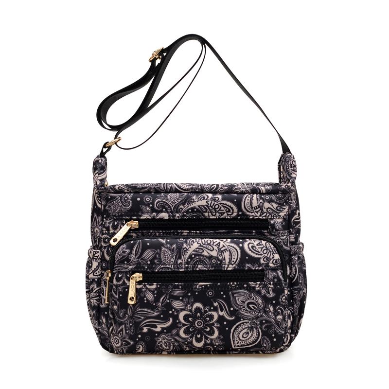 

Принтованная наплечная сумка Легкая нейлоновая сумка Женская сумка кроссбоди большой вместимости