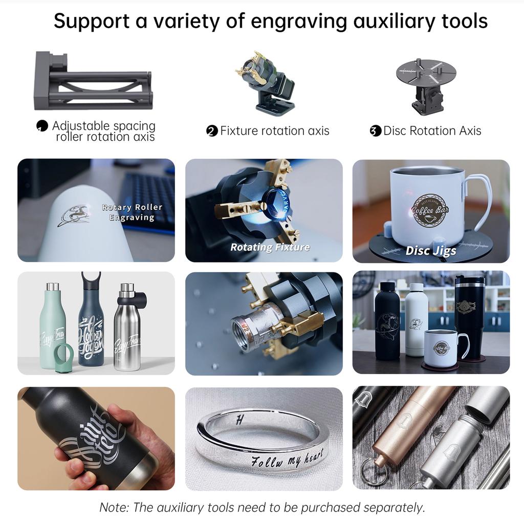 MR.CARVE C2 20W Fiberlaser Graver Håndholdt Logomarkør Autofokus og 0,001 mm Presis Nøyaktighet