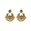 Indian Jhumka Zircon Vintage Bell Tassel Earring Boho Antique Ethnic copper Plated Drop Hanging Earrings For Women Pendientes