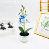 Simulated Phalaenopsis Potted Artificial Artificial Flower For Indoor Outdoor Decoration And Photography Use