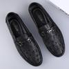 Genuine Leather Mens Loafers New Fashion Casual Slip On Shoes New Comfy Man Drive Flats Classic Original Style Driving Moccasins