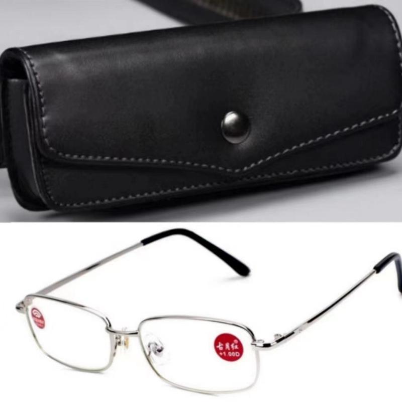Belt Hanging Glasses Case Scratch-Resistant Portable Eyewear Case Glasses Storage Box Convenient Pu Leather Glasses Holder