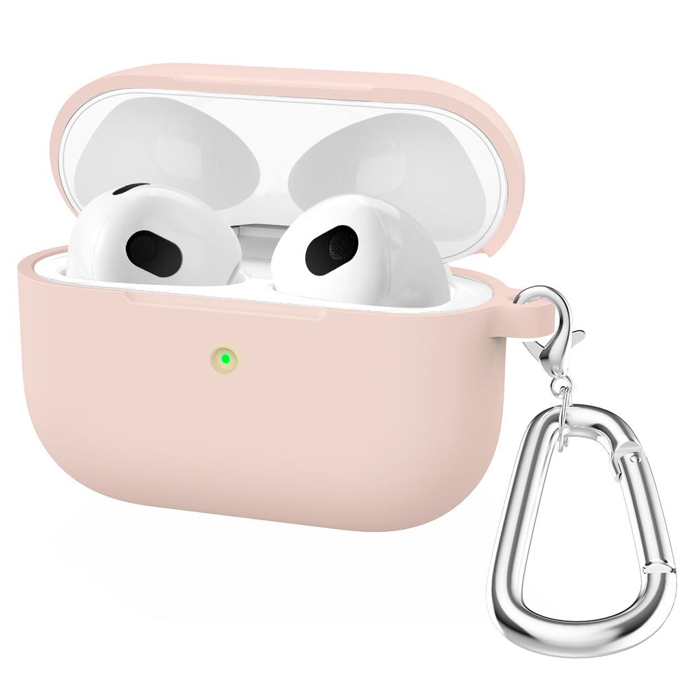 Silicone Cases For Apple Airpods 3rd generation Protective Shockproof Wireless Earphones Cover With Hook for air pods 3 Box Bags