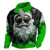 Men's Casual Long Sleeve Full-Zip Sweatshirt with Stand Collar Athletic Top