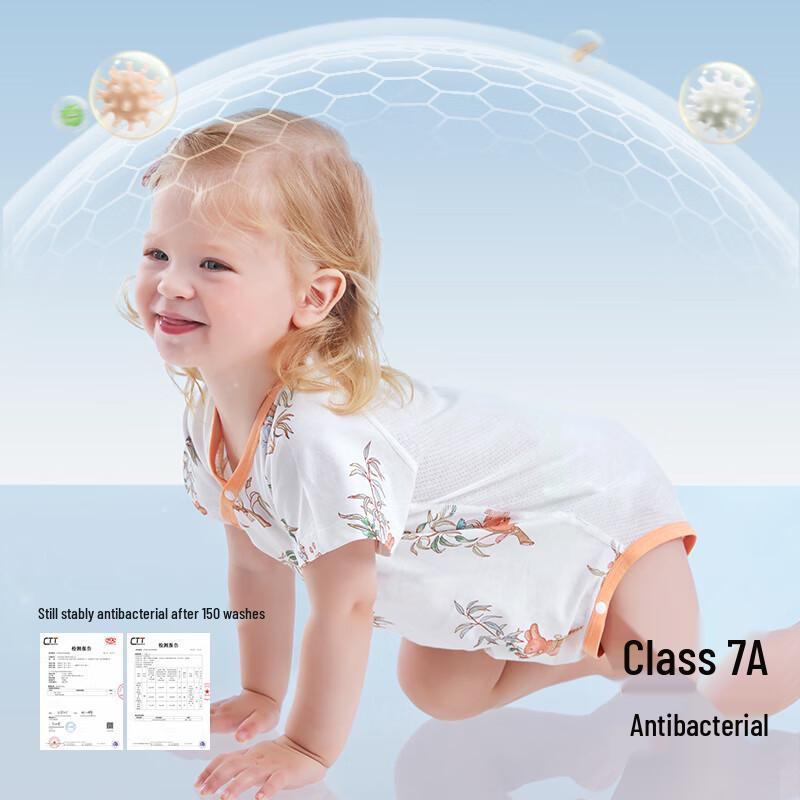 Newborn Summer Mesh Breathable Cotton Bodysuit