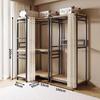 Vertical Metal Corner Coat Rack for Bedroom or Entrance