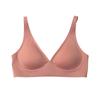 Conjunto de Sujetador de Gelatina sin Costuras con Escote en V Profundo para Mujer - Otoño/Invierno Push-Up de Una Pieza
