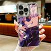 Anime Gojo Satoru JUJUSU Soft Phone Case For iPhone 15 16 17 Air 14 Pro Max 16E Plus 13 12 Mini Plating Anti-Fall Fundas