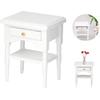 Socobeta Wooden Table Model, Eco-Friendly Lightweight Table Nightstand Model for Girls for Decoration