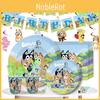 Theme Kids Bluey Birthday Party Supplies Decor Plate Tablecloth Balloon Banner