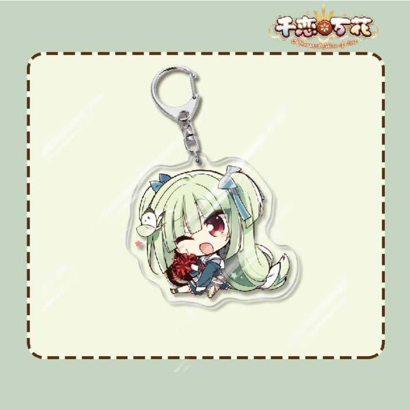 Game Senren Banka Anime Peripheral Acrylic KeyChain Murasame Tomotake Yoshino Keyring Pendant Decorative Accessories Gift