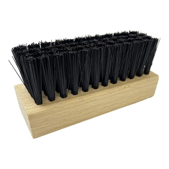 Cleaning Brush with Firm Grip Dry Wet Cleaning Soft Natural Bristles Multifunctional Square Beech Wood Design Cleaning Scrubber