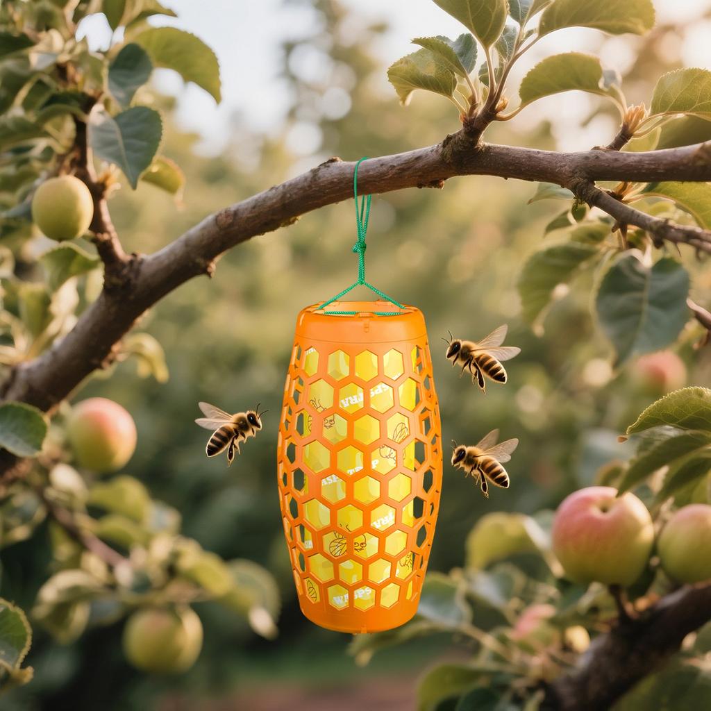 Trappola per Api Artefatti Riparo di Sicurezza Esterno Trappola di Plastica Trappola per Api Paesaggistica Repellenti per Insetti Zanzare Mosche Cattura Appiccicosa Nucleo Sostituibile