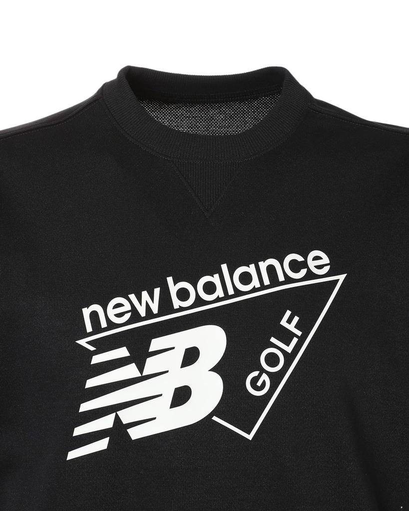 Golf Crewneck Sweatshirt 7 [New Balance] Short-Sleeve (Stretchable, Moisture-Wicking) / Men's / 012-6164002 010_Black [3L]