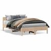 VidaXL Bed Frames with Headboard, Double Bed with Slat Base, Adult Bed, Bedroom Furniture, Modern, 160x200 Cm 842742
