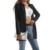 Cardigan da donna a maniche lunghe Giubbotti tinta unita Scollo rotondo Soprabito Cappotti eleganti da donna Capispalla