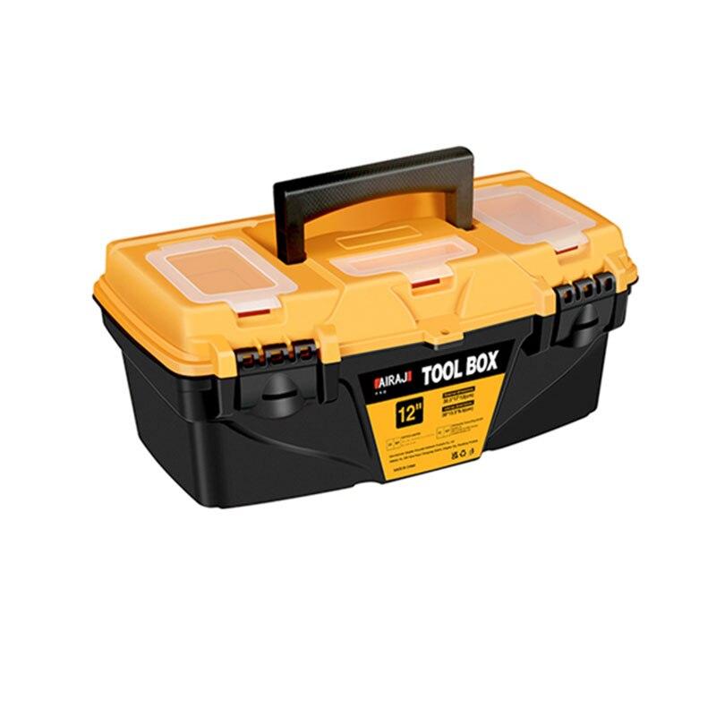 15/12 Inch Hardware Tools box, Plastic Thick Combination Suitcase Electrician Carpenter Electric Drill Storage Box