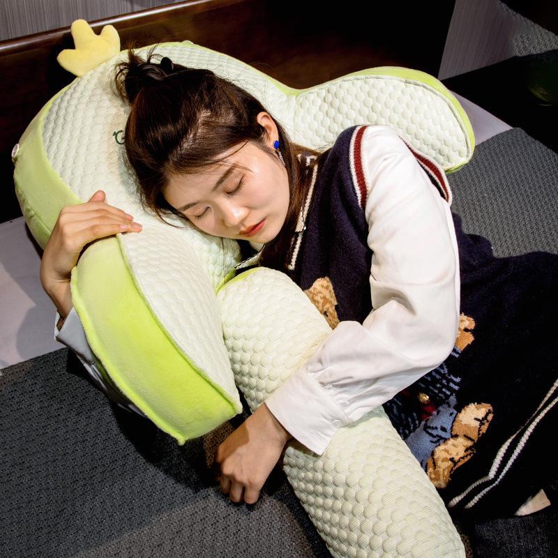 Ice Bean Latex Large Soft Backrest Pillow for Bed – Dormitory Reading & Lumbar Support