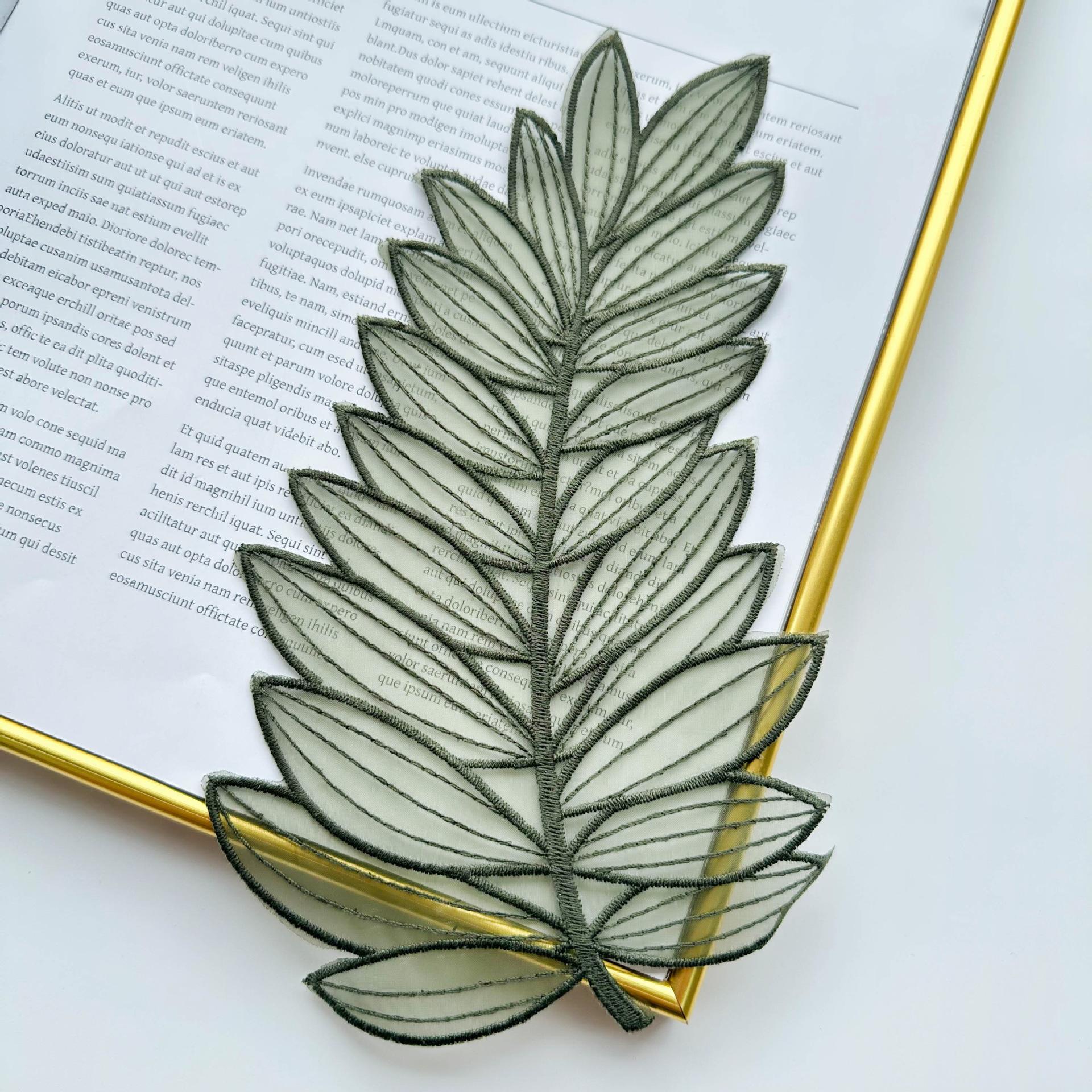 

Евгений Пряжа Вышитый Лист Лотоса Одежда Кукла Ювелирные Изделия Декоративная Нашивка Кружево small leaves