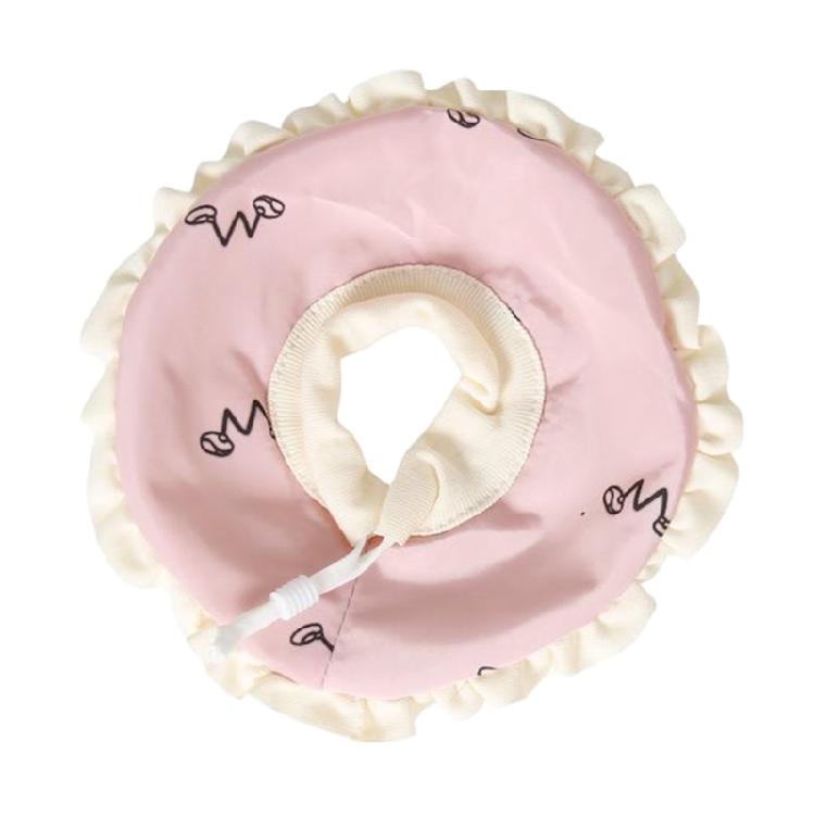 

Comfort Small Animal Neck Recovery Collar Anti-Bite for Rabbit Squirrel Mouse S розовый