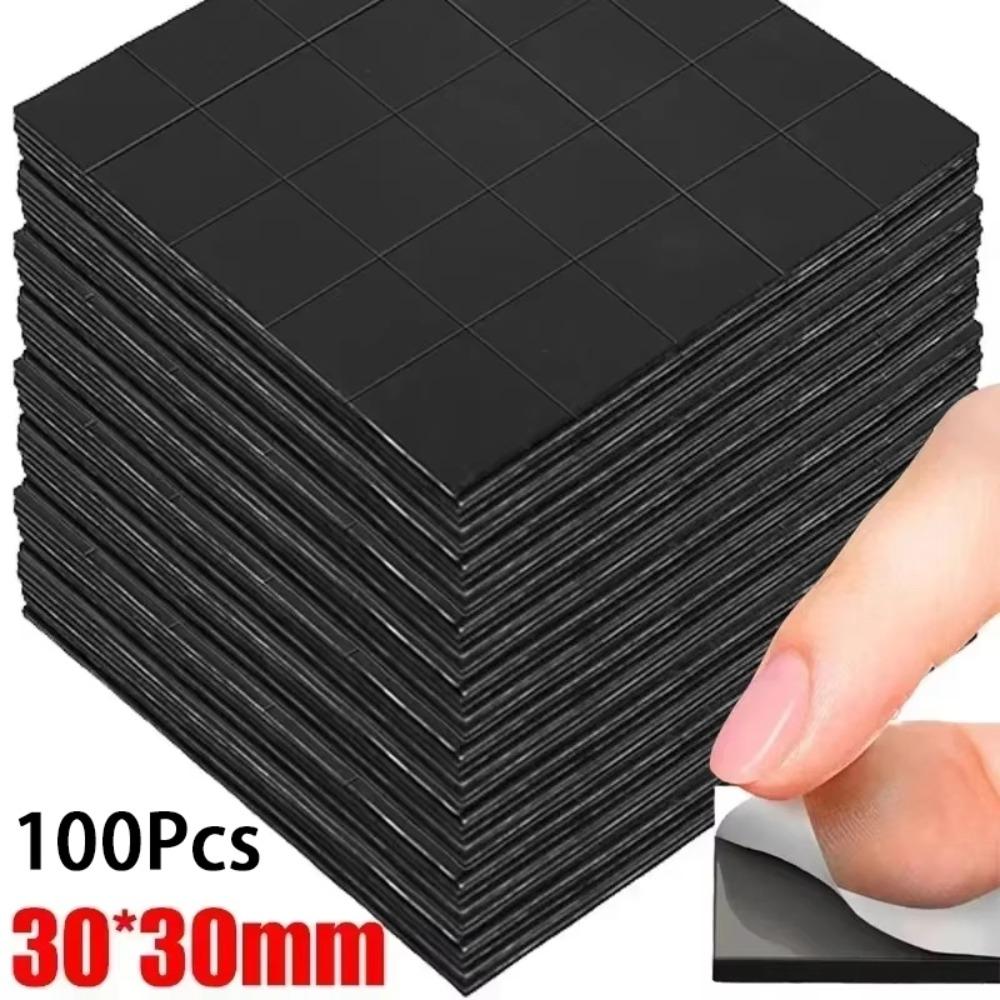 50/100 Pièces Feuille Magnétique Auto-adhésive avec Dos Adhésif Aimants Flexibles pour Réfrigérateur Autocollants Magnétiques Carrés
