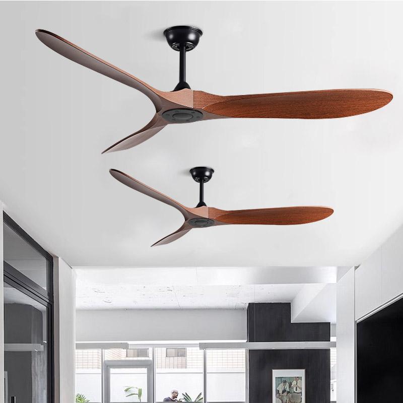 Strong Wind Nordic Ceiling  Living Room Dining Room Industrial American Style Retro Commercial Variable Frequency Lightless Fan