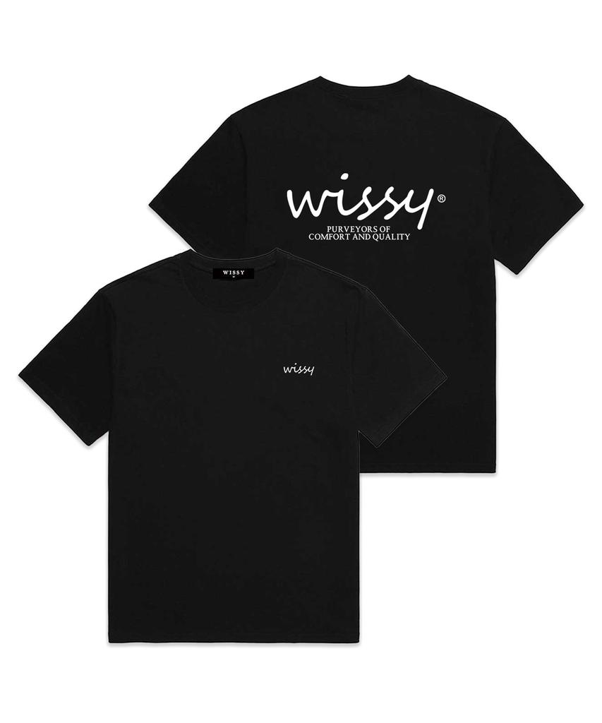 Wissi Basic Logo Short Sleeve T-Shirt (Ws004) Black