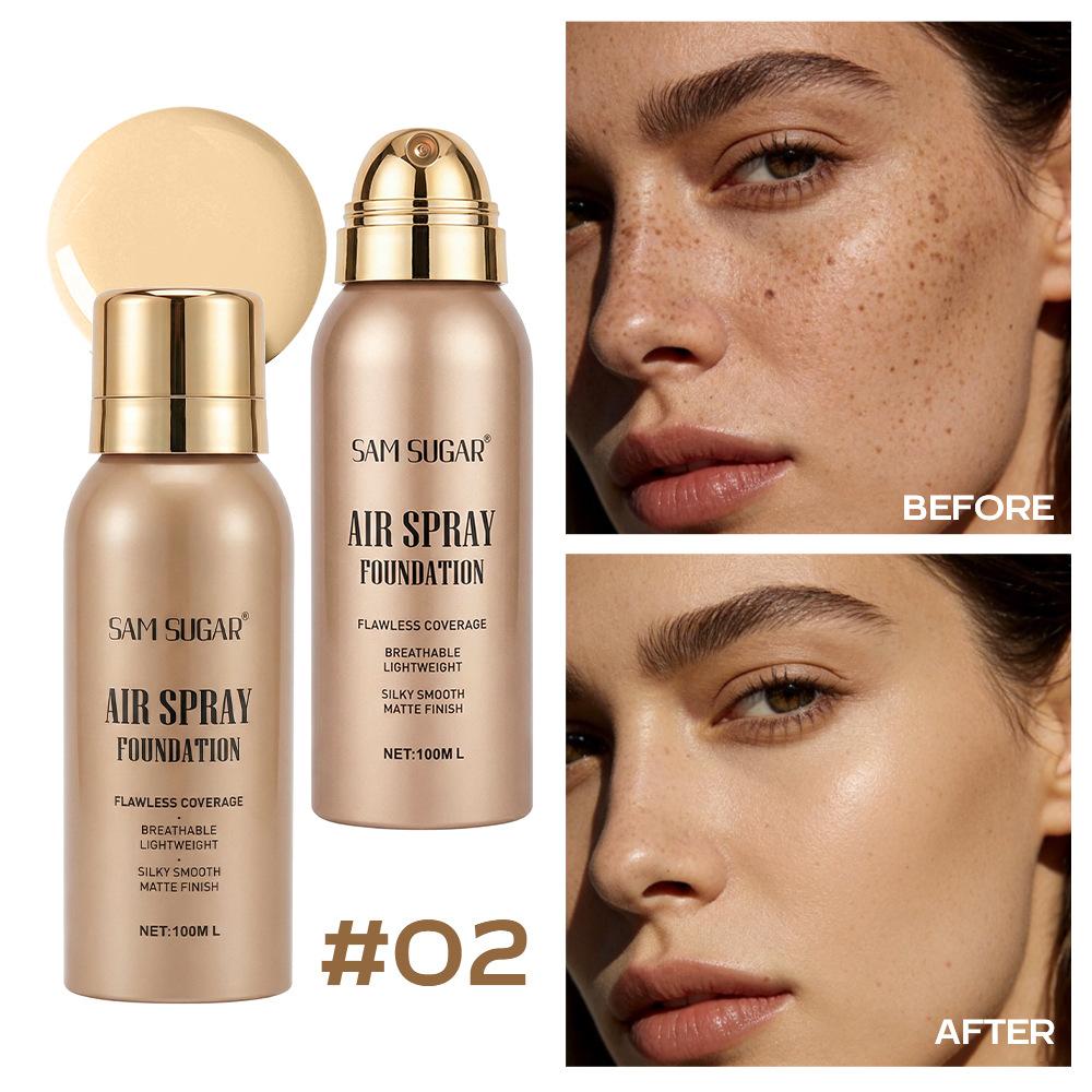 Spray Foundation – Waterproof, Skin-friendly, Long-lasting, Natural, Lightweight, Matte Finish – 30ml Less