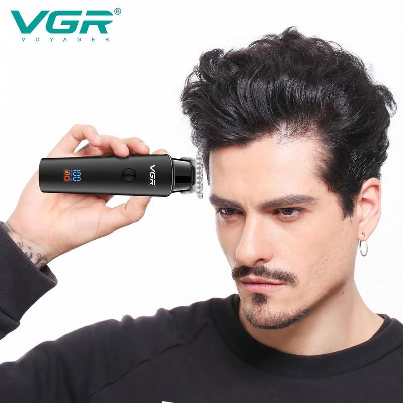 VGR V-937 Tagliacapelli Professionale Ricaricabile Rifinitore Barba Rasoio Macchina Tagliacapelli Barbiere Taglio Capelli Impermeabile e Lunga Durata